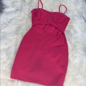 Pink mini dress